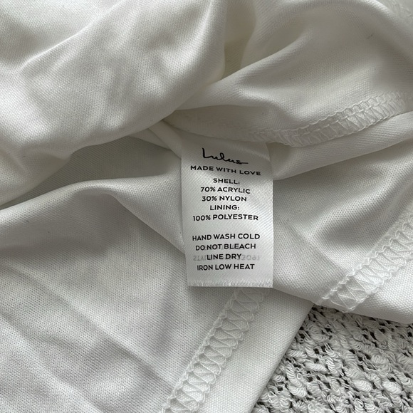 Lulu’s Serene Situation White Knit Sleeveless Midi Dress Size Medium NWT - Picture 6 of 12